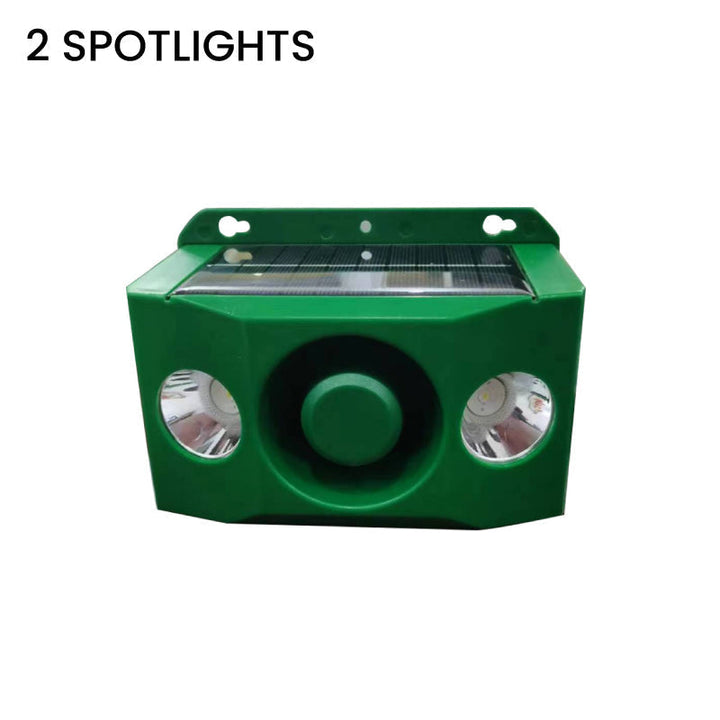 BowLift | Solar Animal Repellent Device | Flashing LED & Sound Alarm | Outdoor Weather-Resistant
