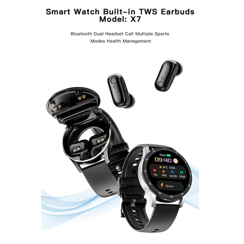 2-in-1 Smartwatch with integrated headphones | Bowlift