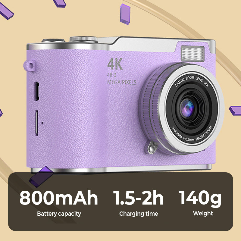 BowLift | 4K HD Flip-Screen Digital Camera