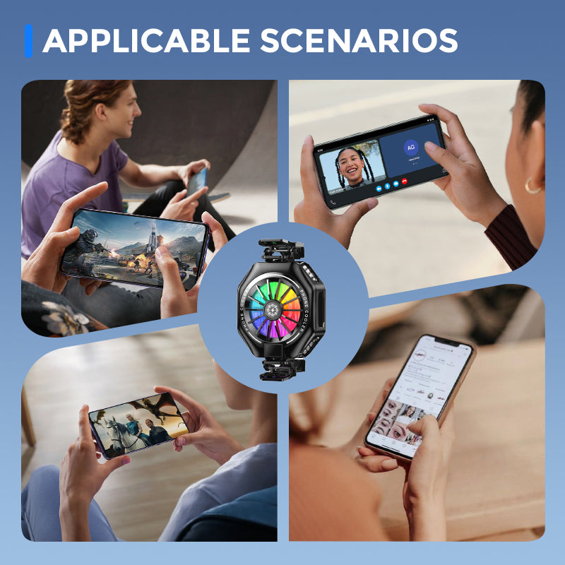 Magnetic Clip-on Phone Cooler with Semi-Conductor Cooling Chip | Bowlift