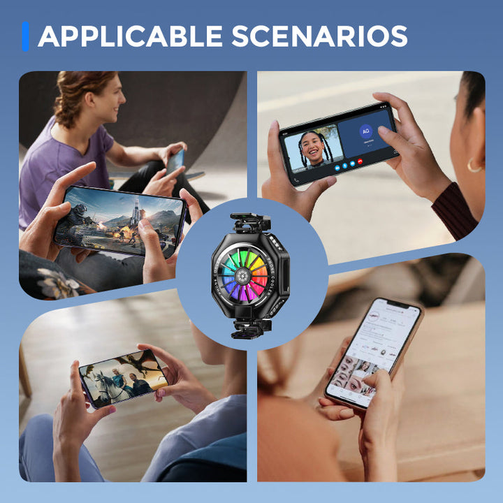 Magnetic Clip-on Phone Cooler with Semi-Conductor Cooling Chip | Bowlift