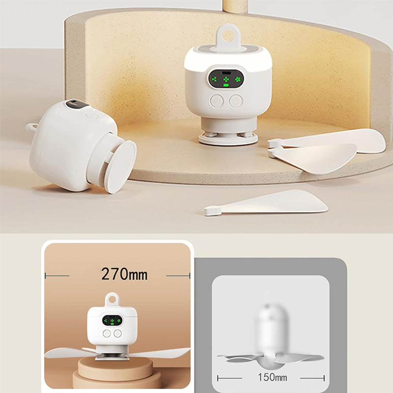 Rechargeable Ceiling Fan with LED Lights | Bowlift