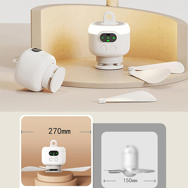 Rechargeable Ceiling Fan with LED Lights | Bowlift