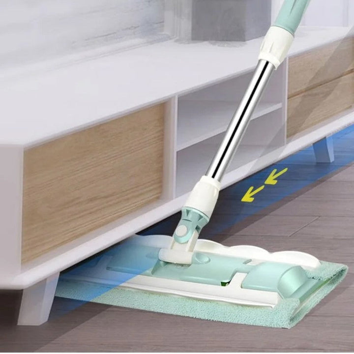 FlexiClean Floor Mop with Telescopic Handle & Microfiber | Bowlift