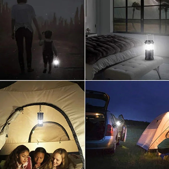 Solar LED Strong Light Outdoor Fan Lantern | Bowlift