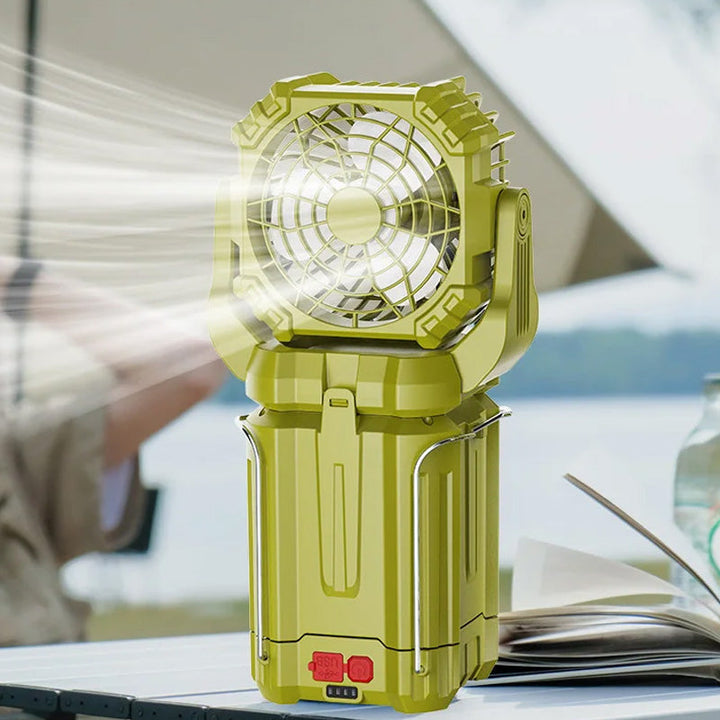 Solar LED Strong Light Outdoor Fan Lantern | Bowlift