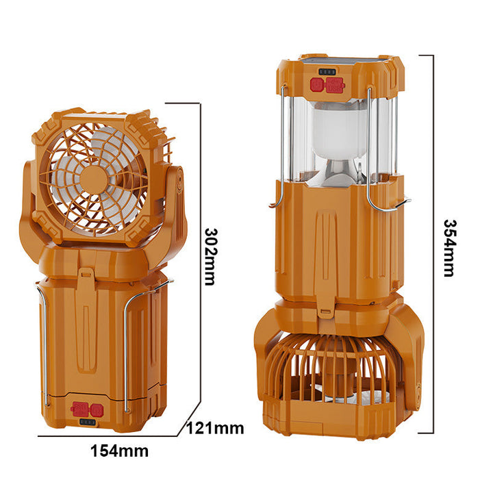 Solar LED Strong Light Outdoor Fan Lantern | Bowlift