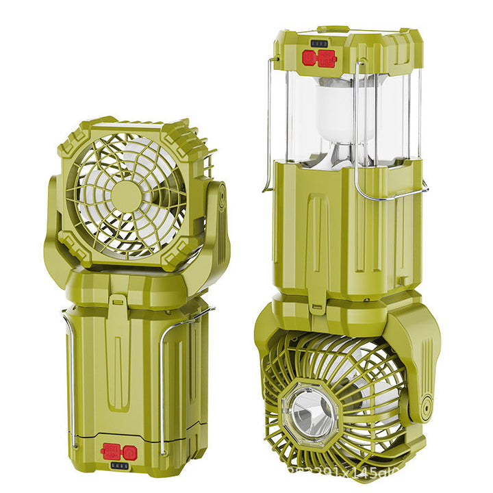 Solar LED Strong Light Outdoor Fan Lantern | Bowlift