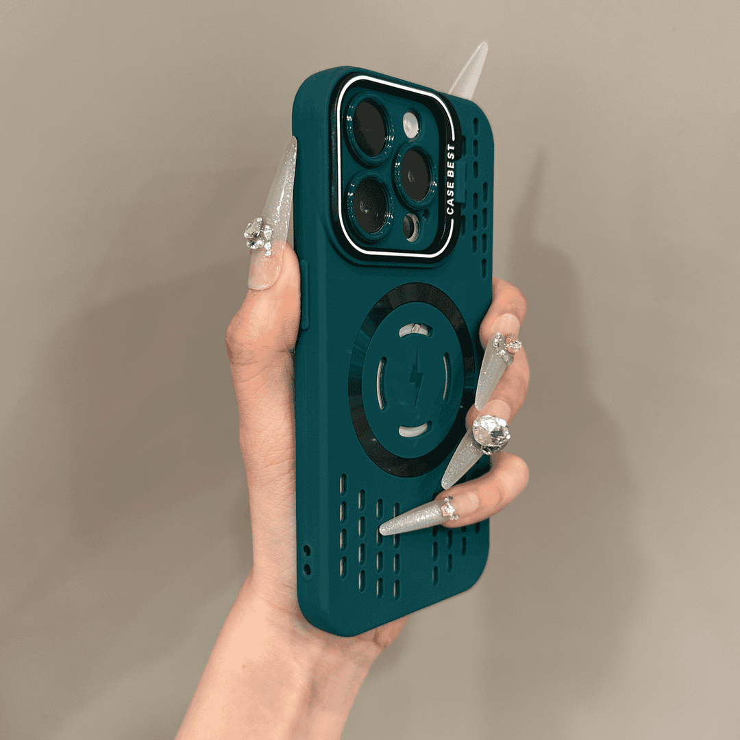 BowLift | Soft silicone safety cover with lightning-fast magnetic charging Case for iPhone