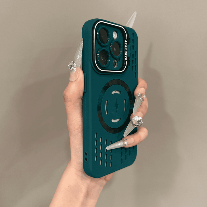 BowLift | Soft silicone safety cover with lightning-fast magnetic charging Case for iPhone