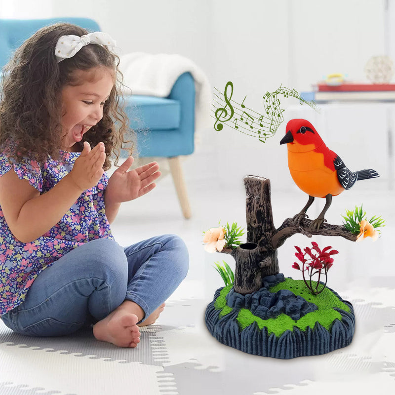 BowLift | Voice-activated interactive toy with chirping bird