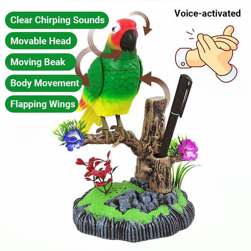 BowLift | Voice-activated interactive toy with chirping bird
