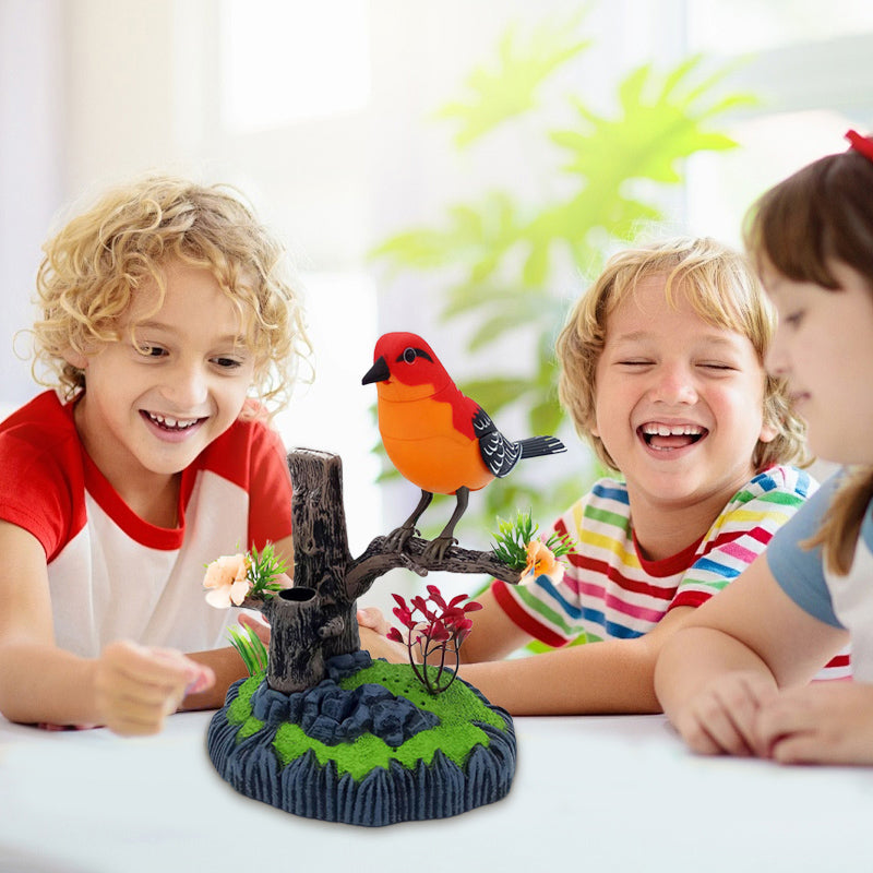 BowLift | Voice-activated interactive toy with chirping bird