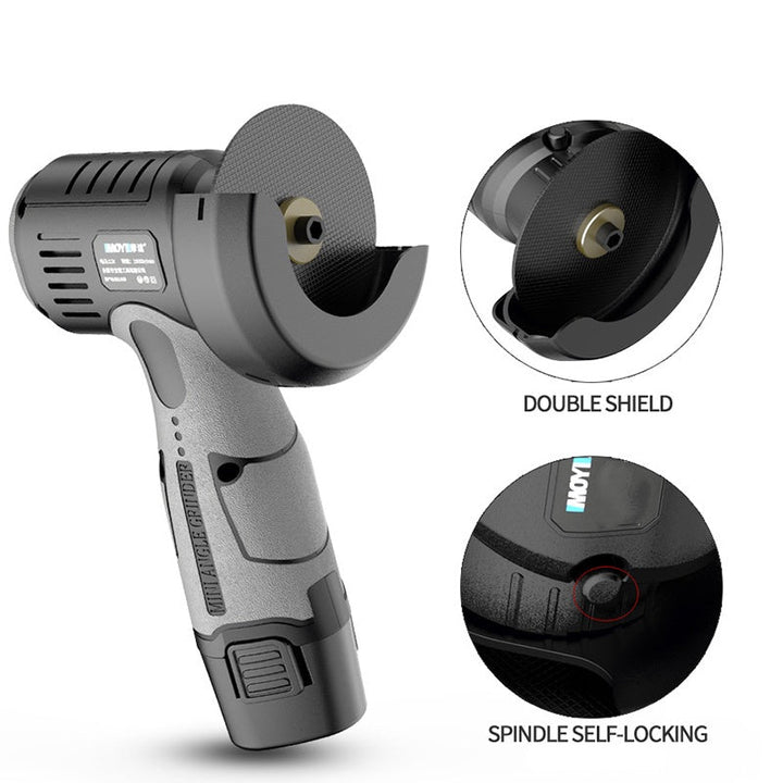 BowLift | 12V Mini Angle Grinder with Cutting Disc