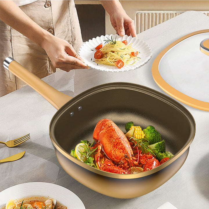 BowLift | [Titanium Extreme Non-Stick Frying Pan] Revolution in the kitchen, easy cooking without oil smoke!