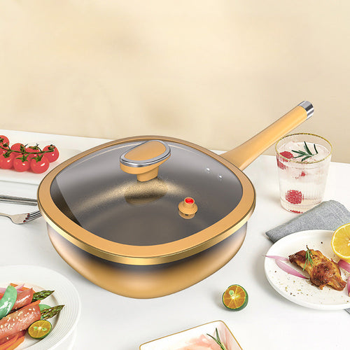 BowLift | [Titanium Extreme Non-Stick Frying Pan] Revolution in the kitchen, easy cooking without oil smoke!