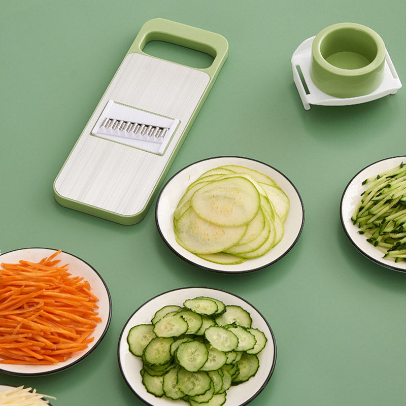 BowLift | Multi-functional 7-in-1 kitchen chopper in stainless steel with hand protection