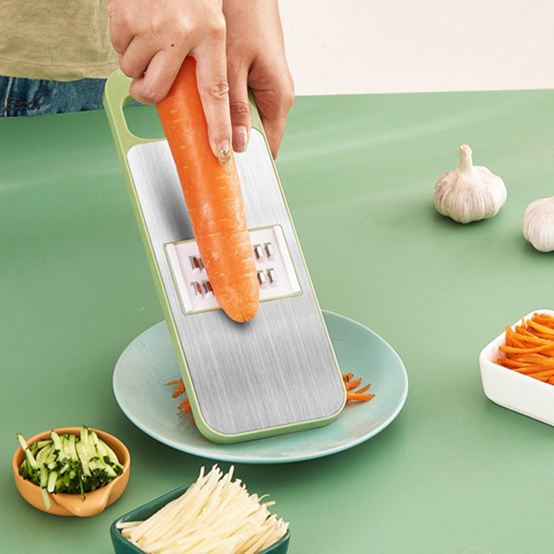 BowLift | Multi-functional 7-in-1 kitchen chopper in stainless steel with hand protection