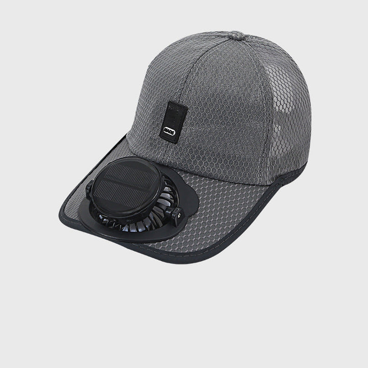 Breathable Baseball Cap with Solar Fan | Bowlift