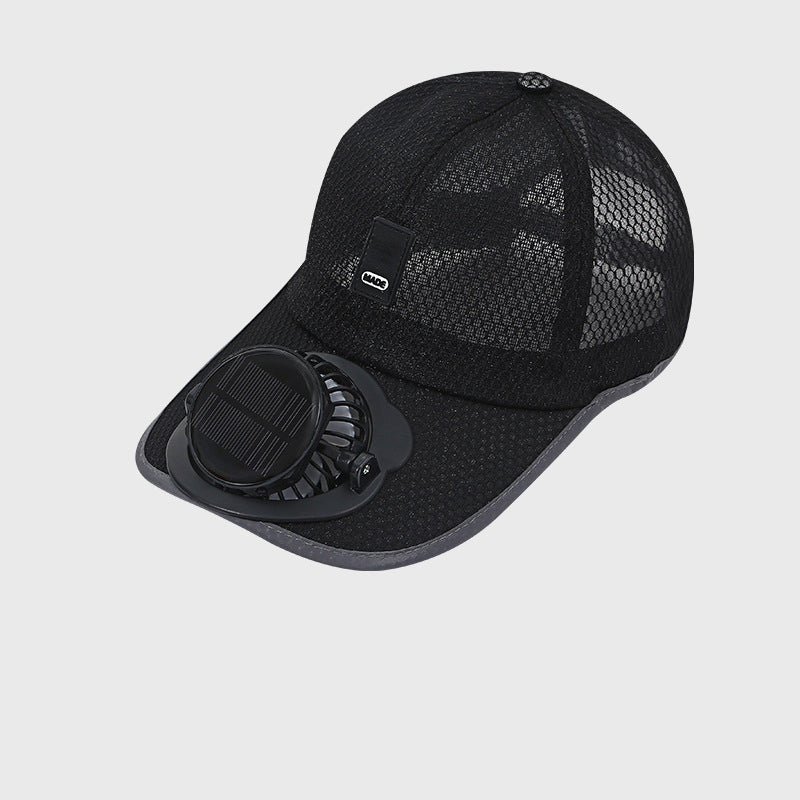 Breathable Baseball Cap with Solar Fan | Bowlift