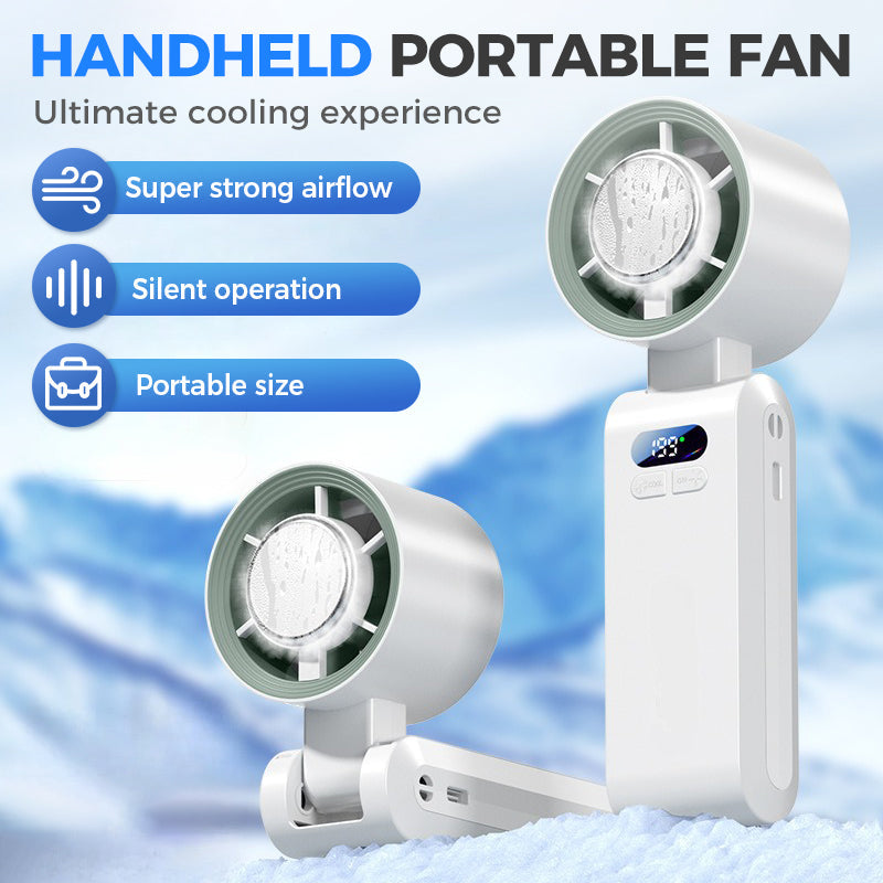 Personal Misting Fan for Outdoor Sports, Travel & Gym | Rechargeable, 3 Speeds, Instant Cooling Relief | Bowlift