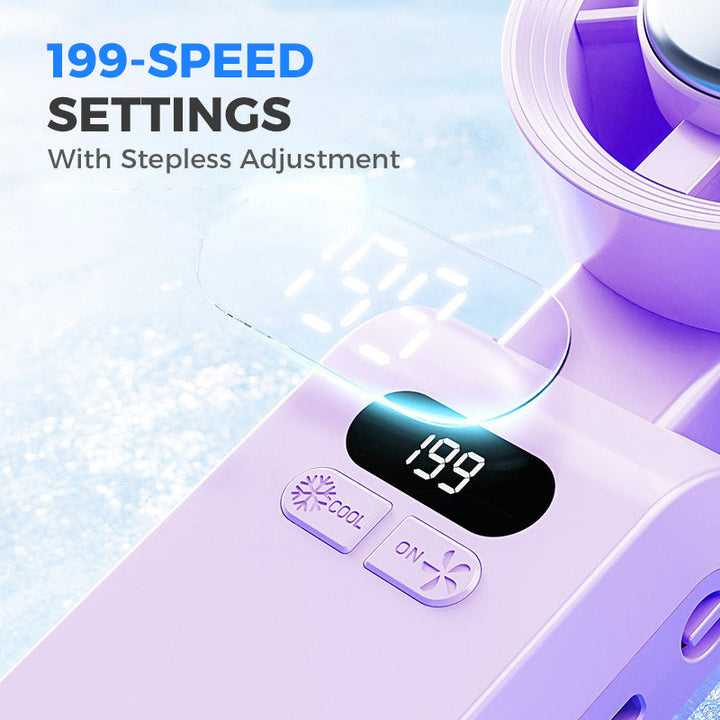 Personal Misting Fan for Outdoor Sports, Travel & Gym | Rechargeable, 3 Speeds, Instant Cooling Relief | Bowlift