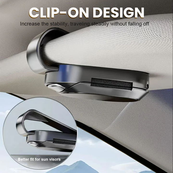 BowLift | Multifunctional sunglasses holder for car's sun visor