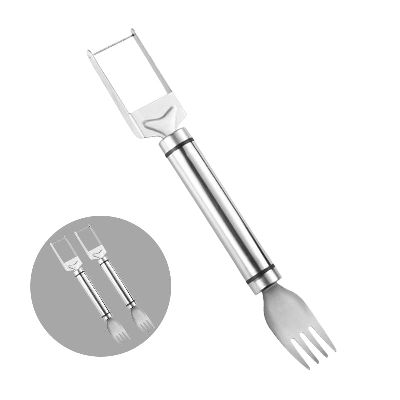 BowLift | 2-in-1 watermelon knife and fork in stainless steel