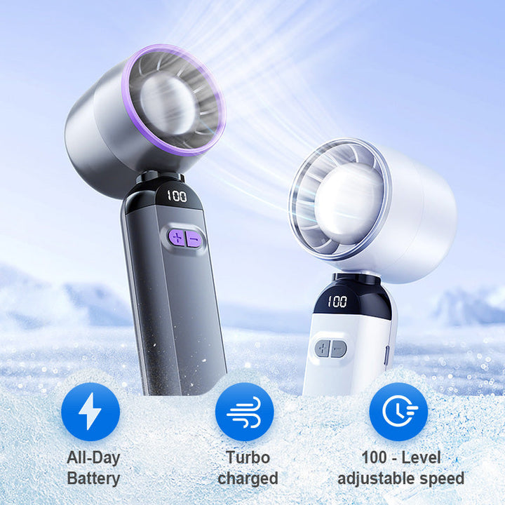 Portable Handheld Turbo Fan – Super Powerful Breeze, Ultra-Light & Perfect for Travel  | Bowlift
