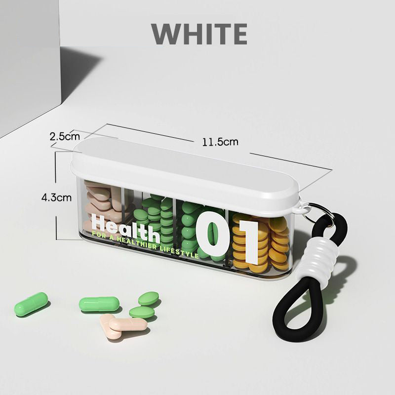 BowLift | Portable, sealed pill holder with 4 compartments