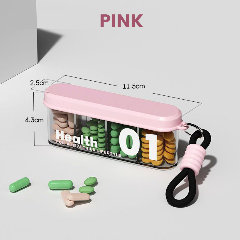 BowLift | Portable, sealed pill holder with 4 compartments