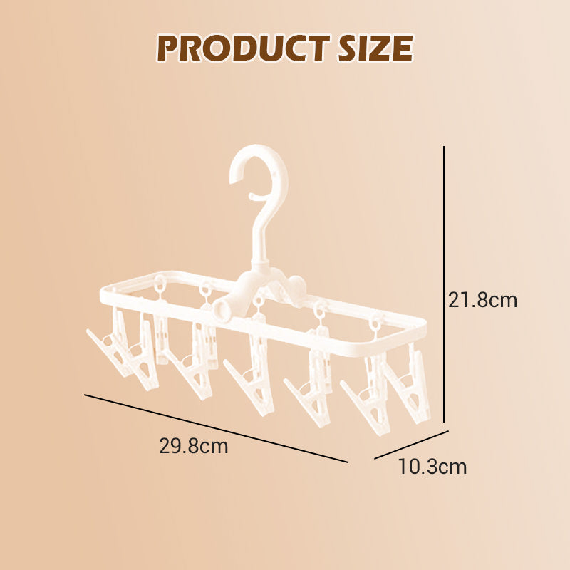 BowLift | 12-clip collapsible and windproof drying rack