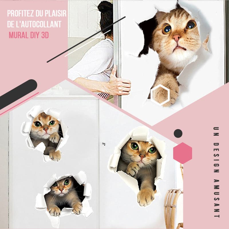 BowLift | 3D stickers with cats and dogs that can be removed