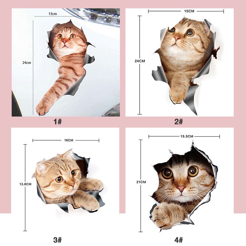 BowLift | 3D stickers with cats and dogs that can be removed