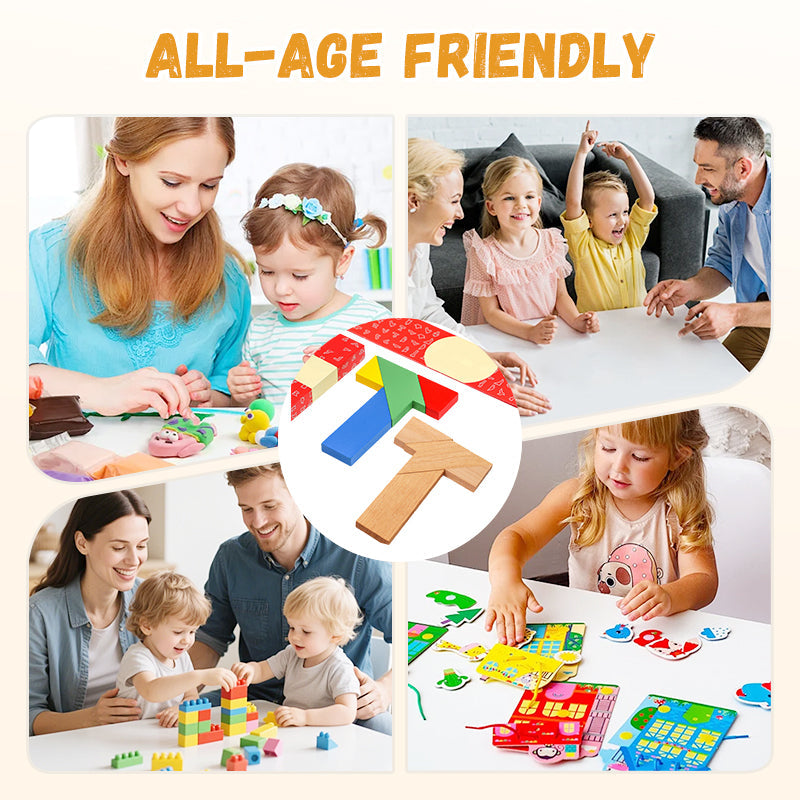 BowLift | T-shaped educational wooden puzzle