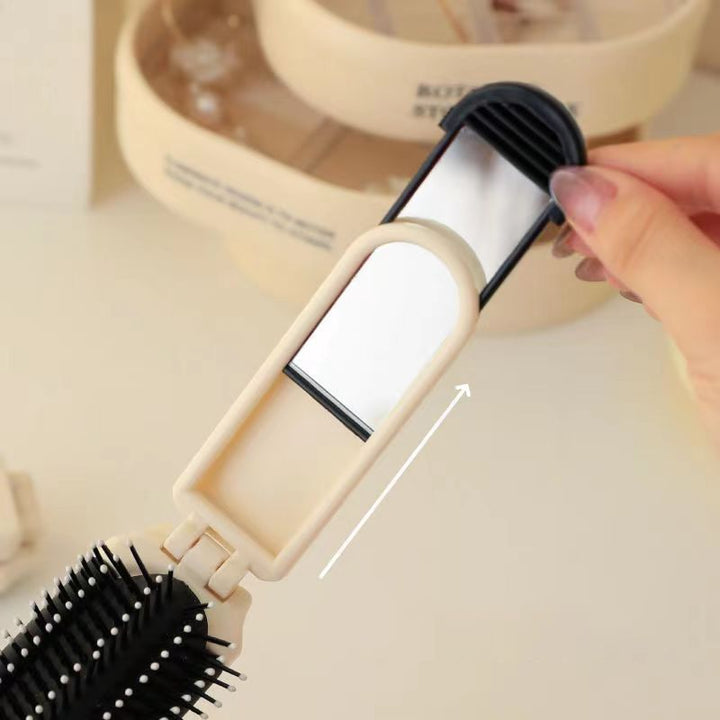 BowLift | Portable mini air cushion comb with removable mirror