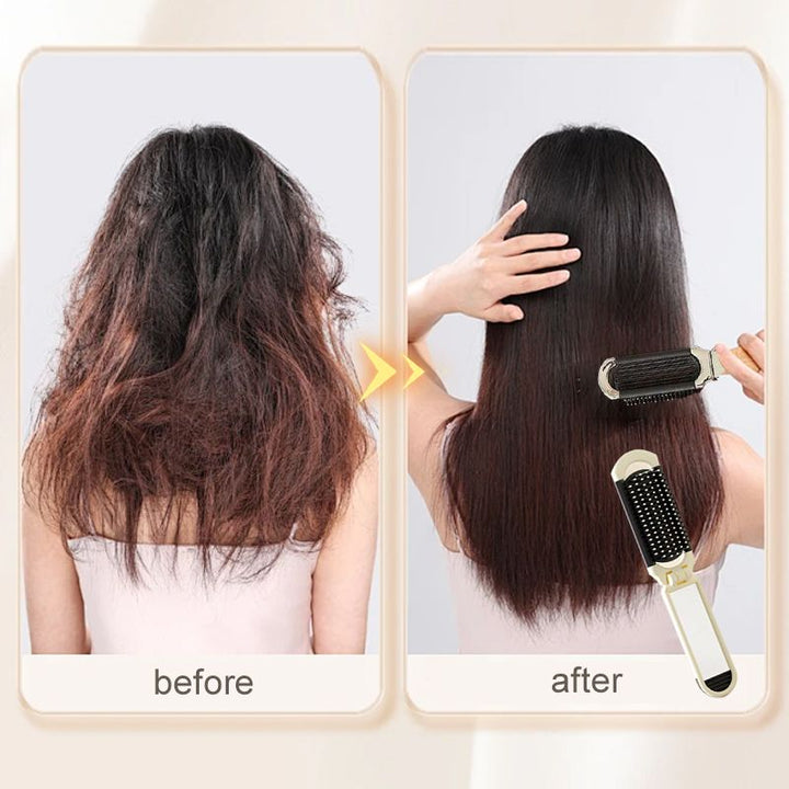 BowLift | Portable mini air cushion comb with removable mirror