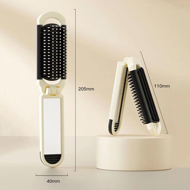 BowLift | Portable mini air cushion comb with removable mirror