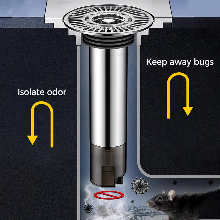 BowLift | Round expanded floor drain for bathroom