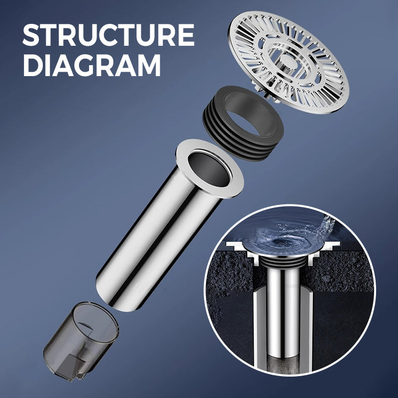 BowLift | Round expanded floor drain for bathroom
