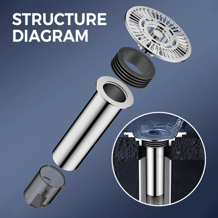 BowLift | Round expanded floor drain for bathroom