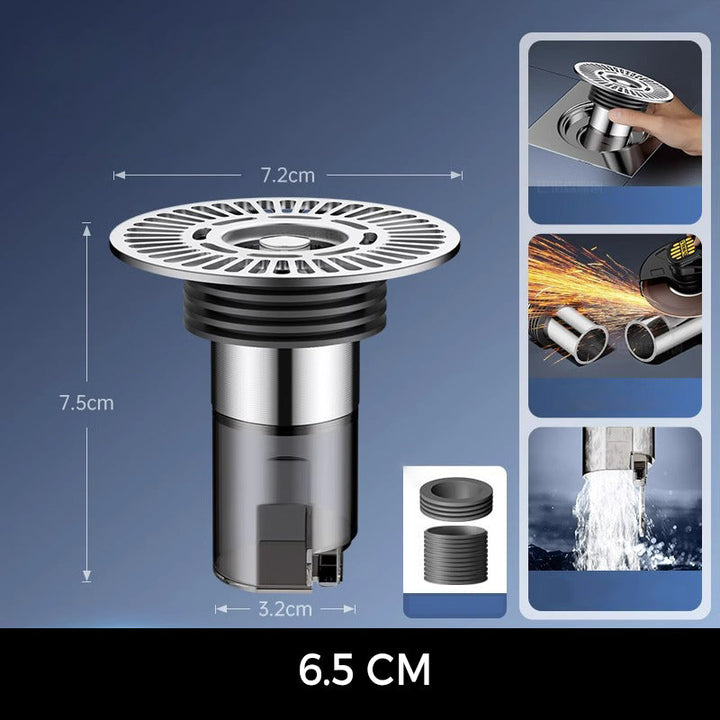 BowLift | Round expanded floor drain for bathroom