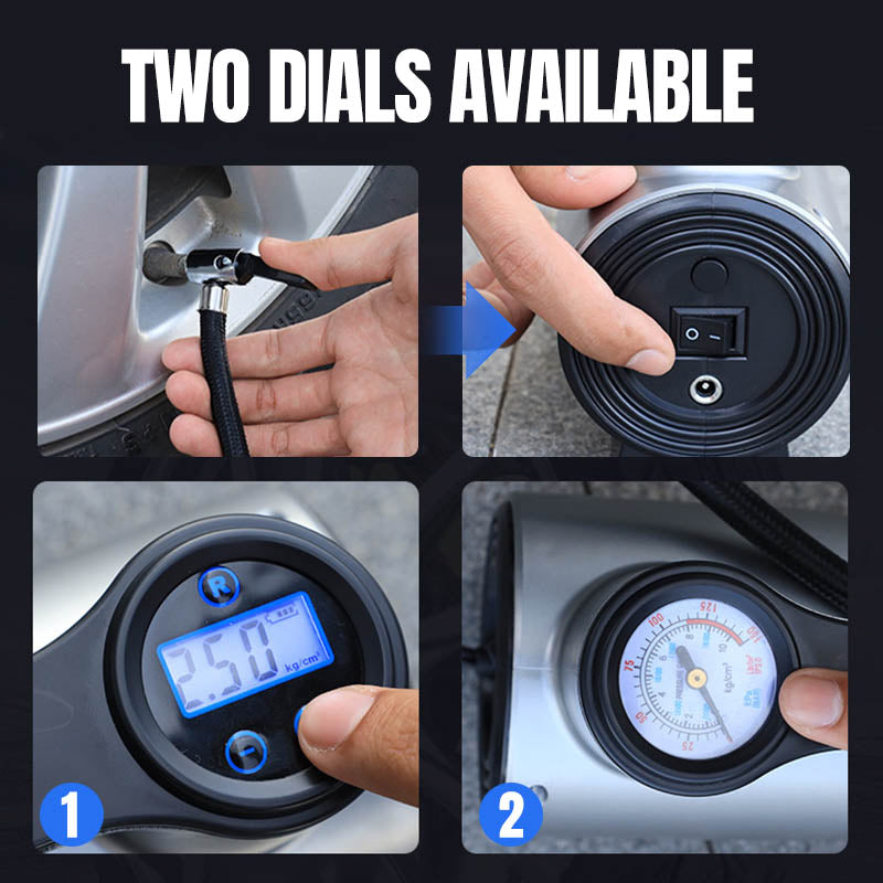 BowLift | Portable wireless tire inflator with digital display