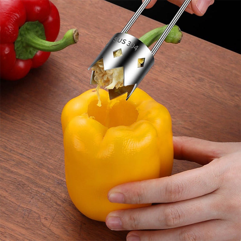 BowLift | Universal fruit core remover in stainless steel