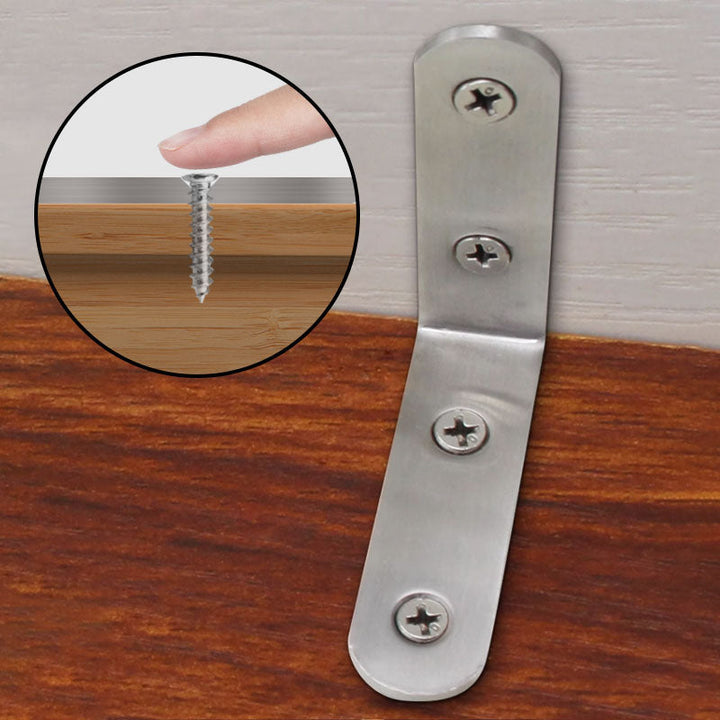 BowLift | 4-pack with corner brackets in stainless steel - includes 30 screws