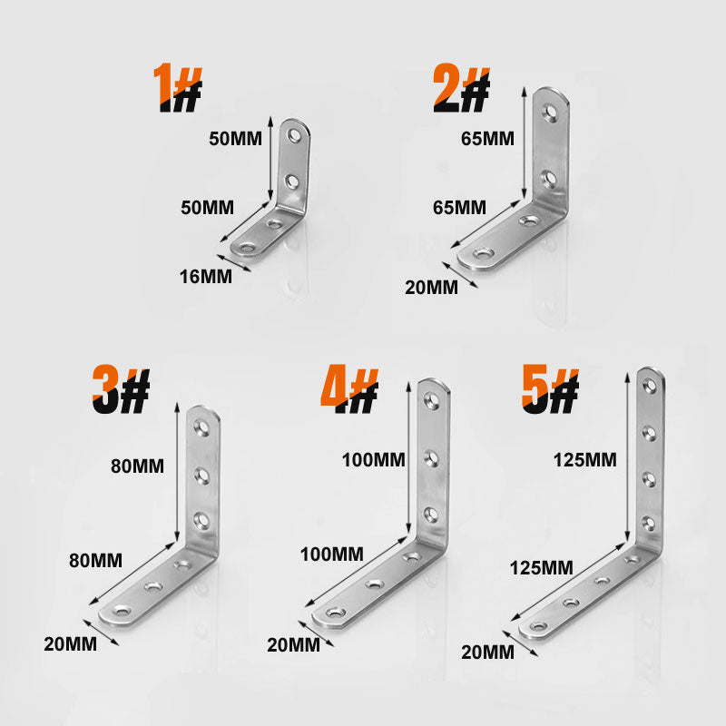 BowLift | 4-pack with corner brackets in stainless steel - includes 30 screws