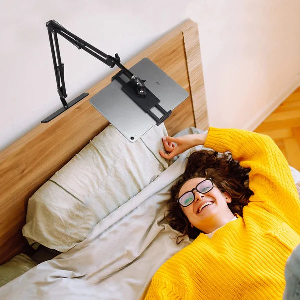 BowLift | Hidden phone holder for bedside table, retractable