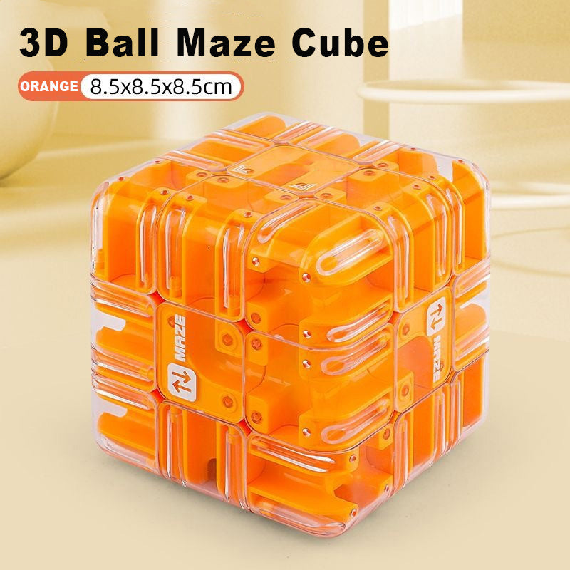 3D labyrinth cube with metal ball | Bowlift