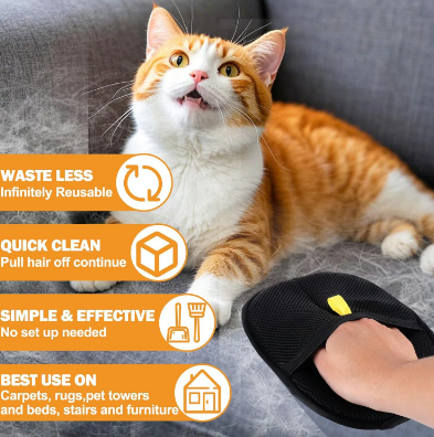BowLift | Electrostatic gloves for removing pet hair