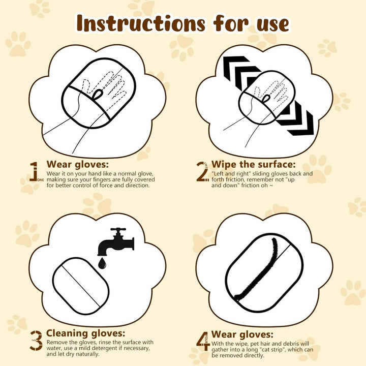 BowLift | Electrostatic gloves for removing pet hair